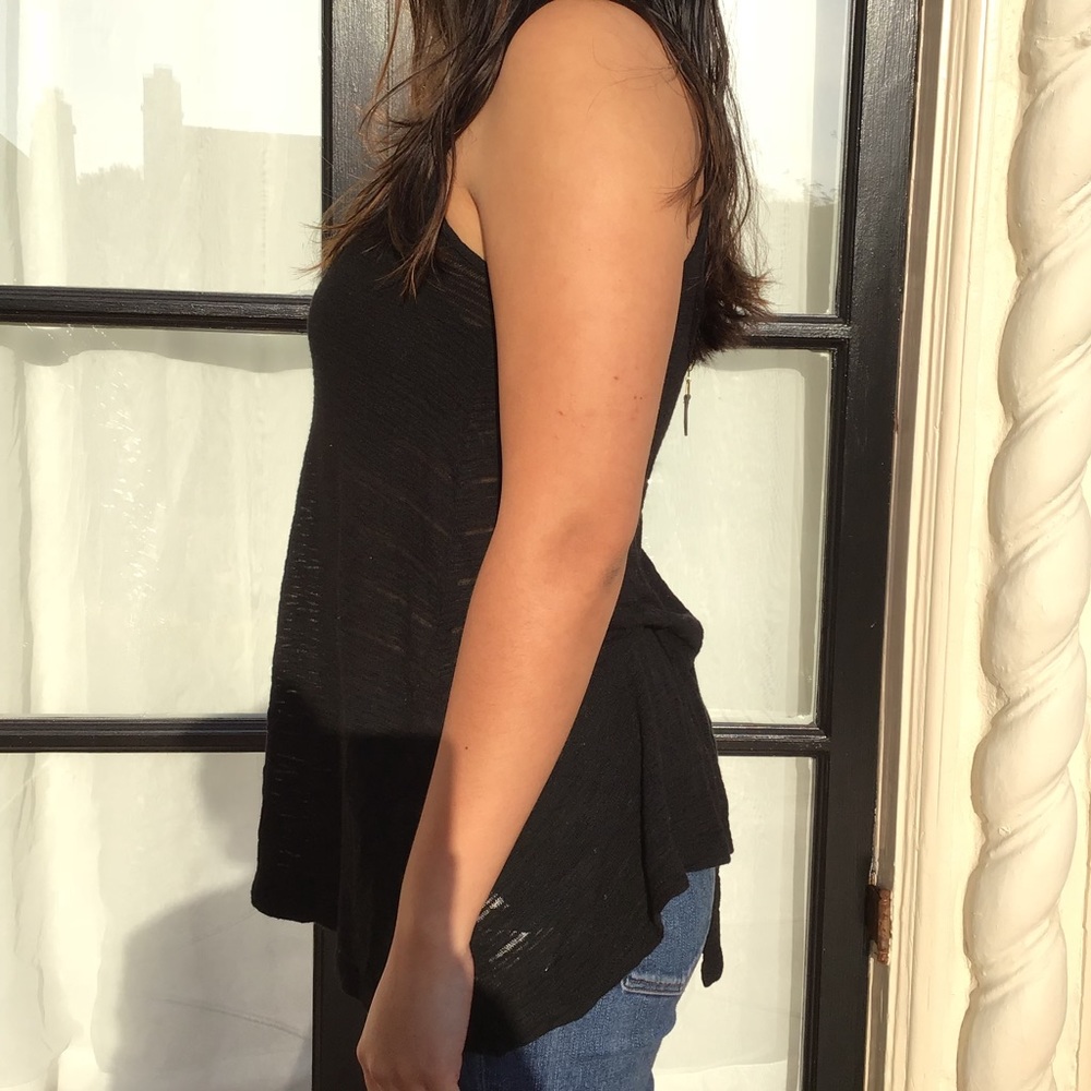 Zara Black Tank with Back Detail - Picture 7 of 7